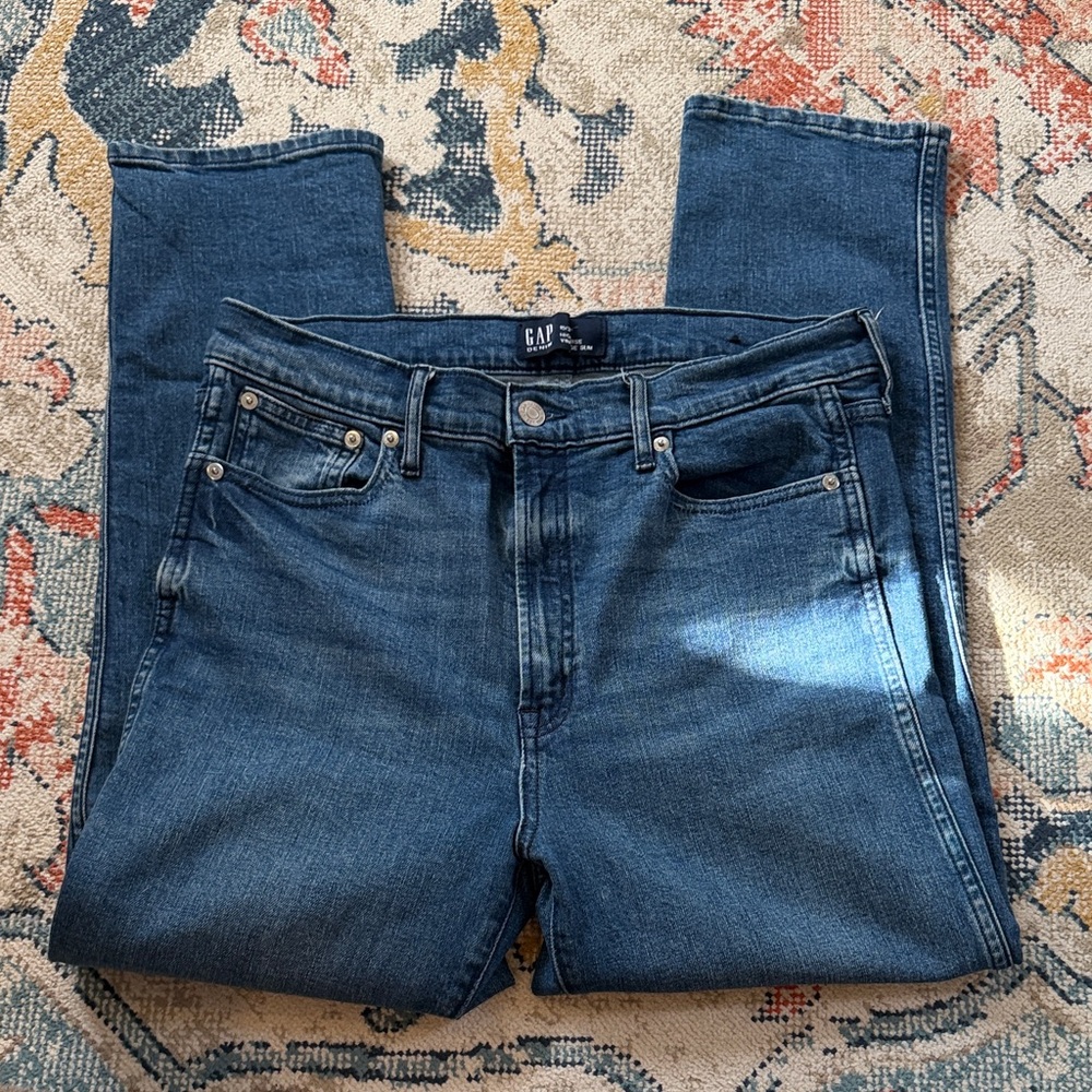 GAP high rise Jeans in Classic Blue Wash